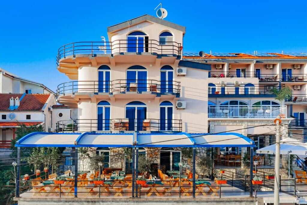 El Mar Hotel seen from the sea side, Montenegro